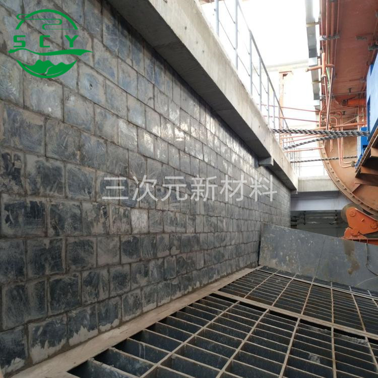 铸石板施工现场